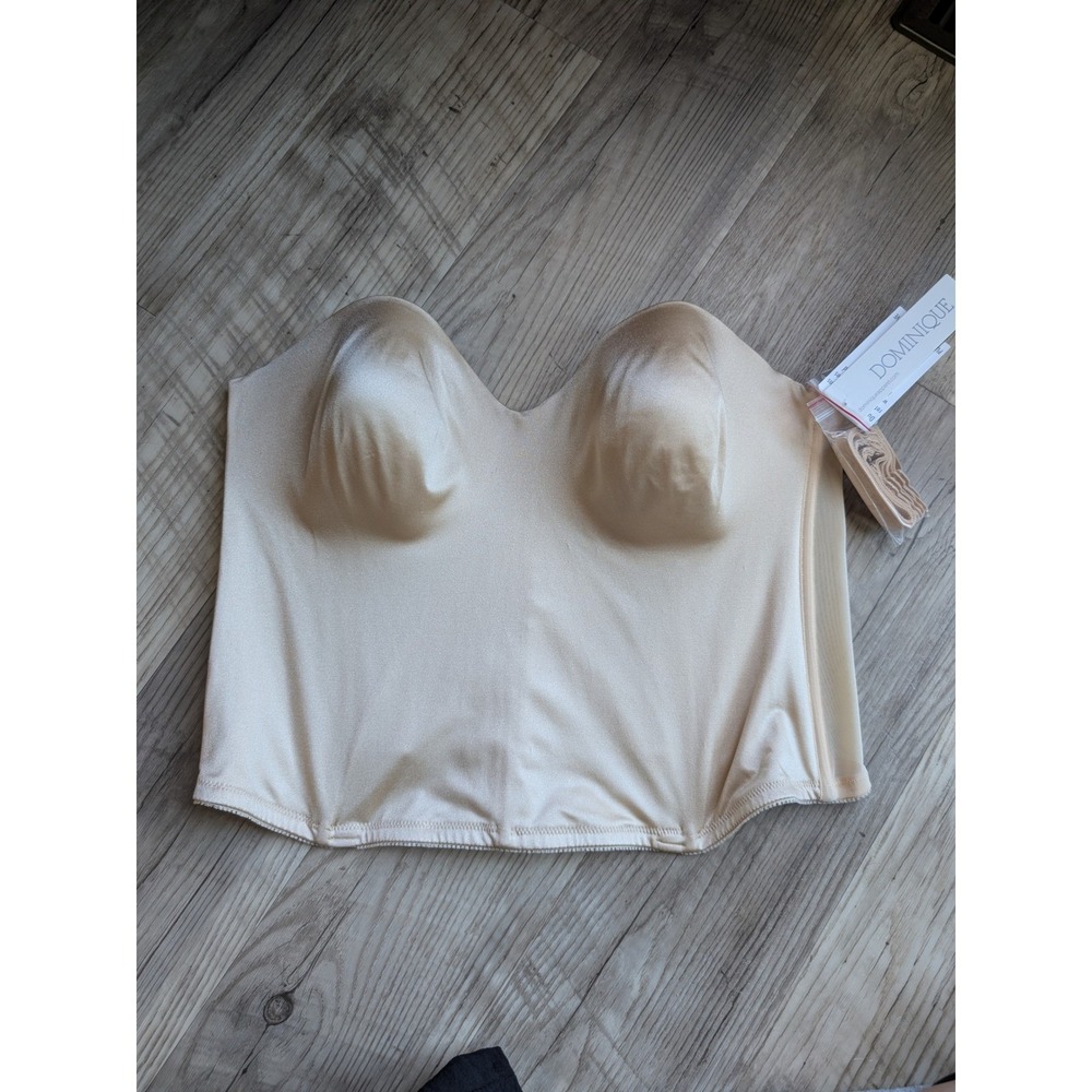 Dominique Longline Bridal Bra Women 44C Nude NWT Strapless Corset Bustier